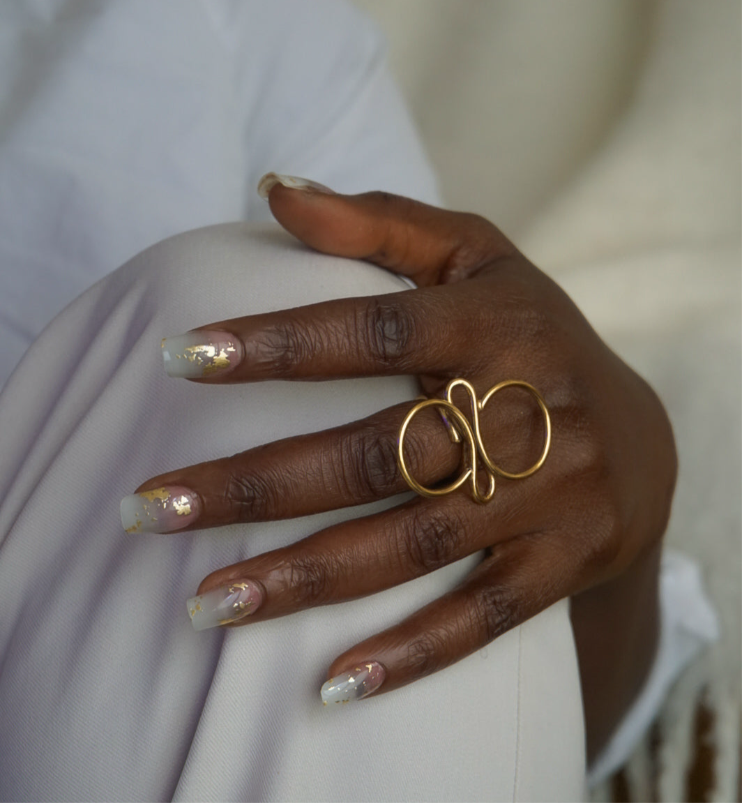 Bague en bronze G Vertical