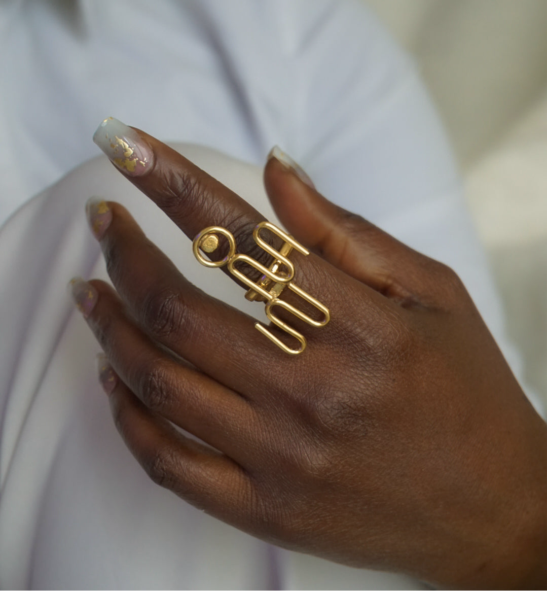 Bague N – Nom ajustable
