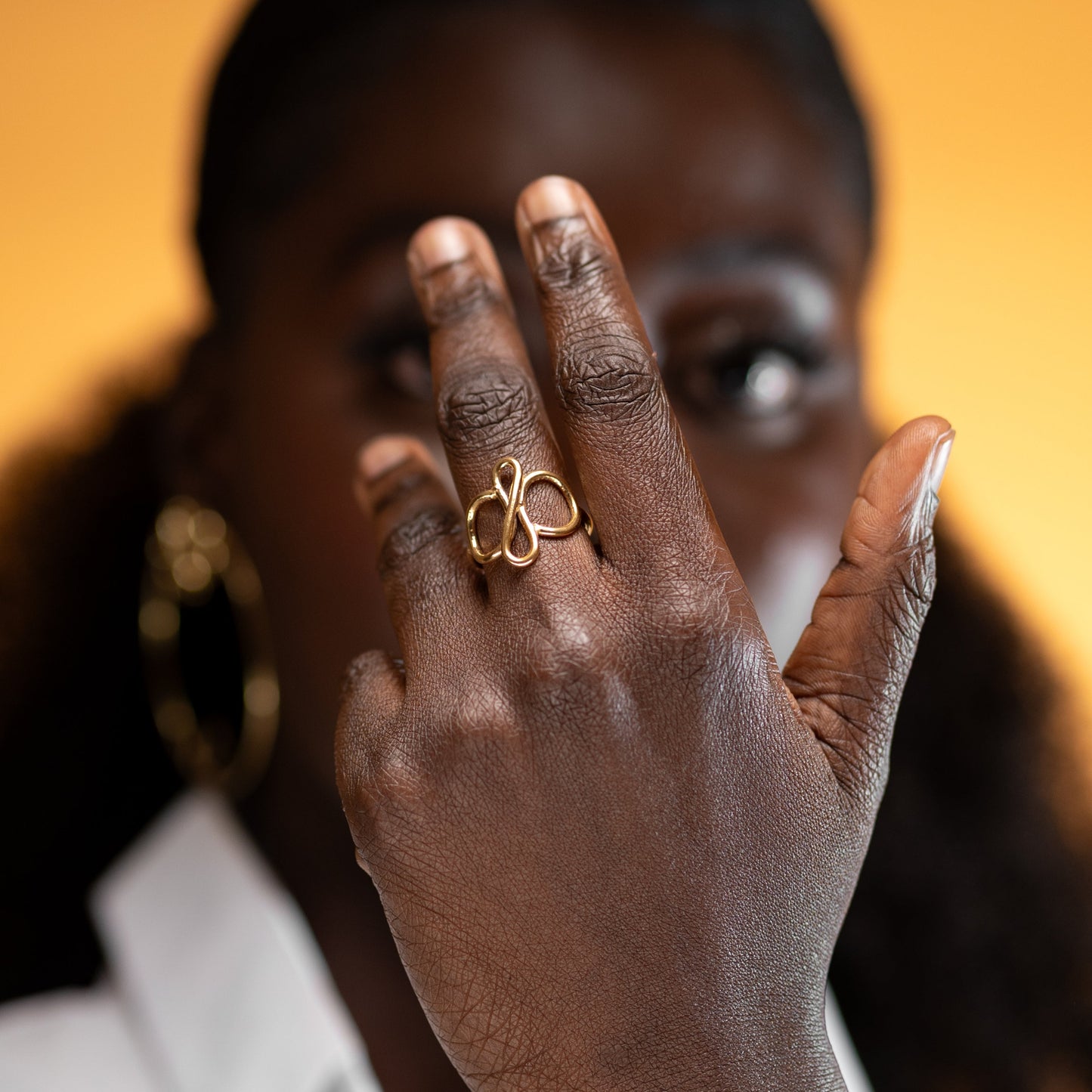 Mini Bague en bronze GG