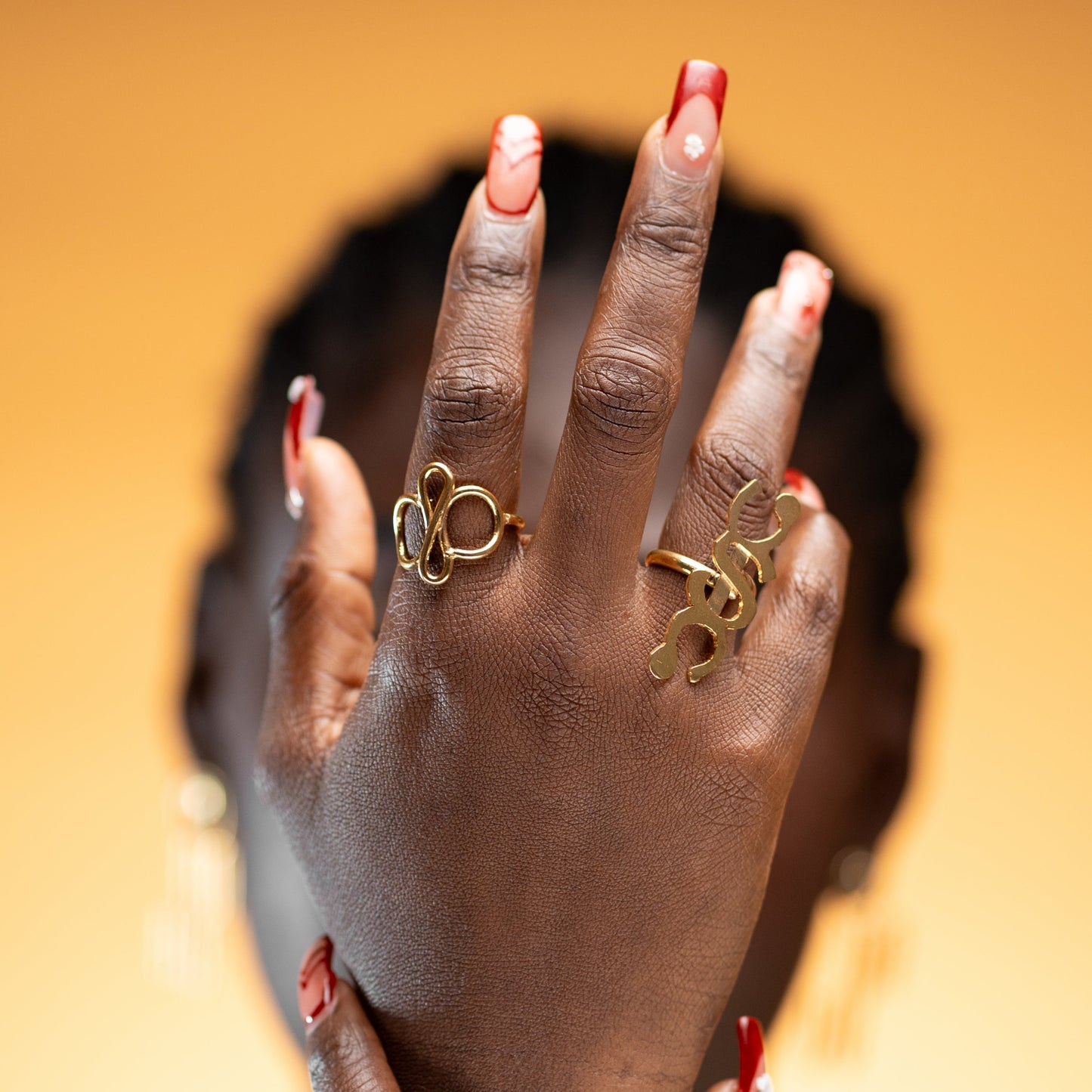 Mini Bague en bronze GG
