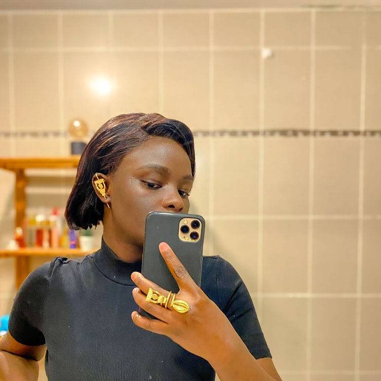 Boucle d'oreille en Bronze Jabar