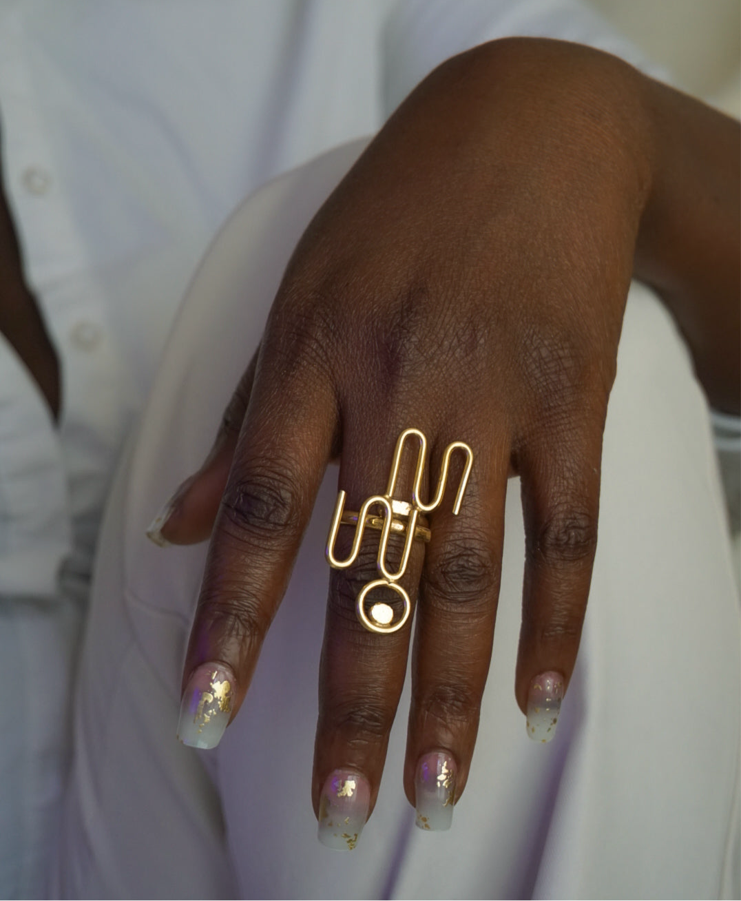 Bague N – Nom ajustable