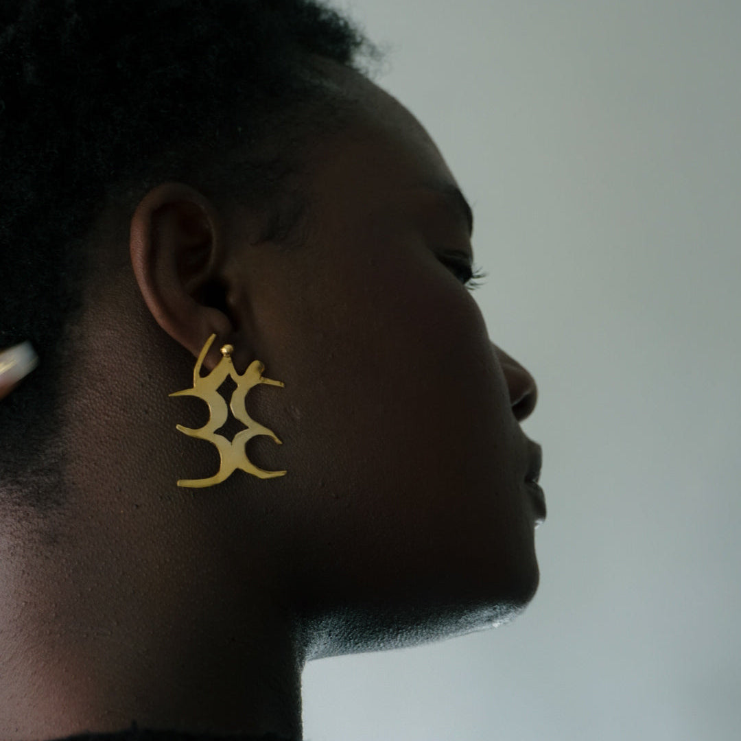Boucles d’oreilles R – Racines