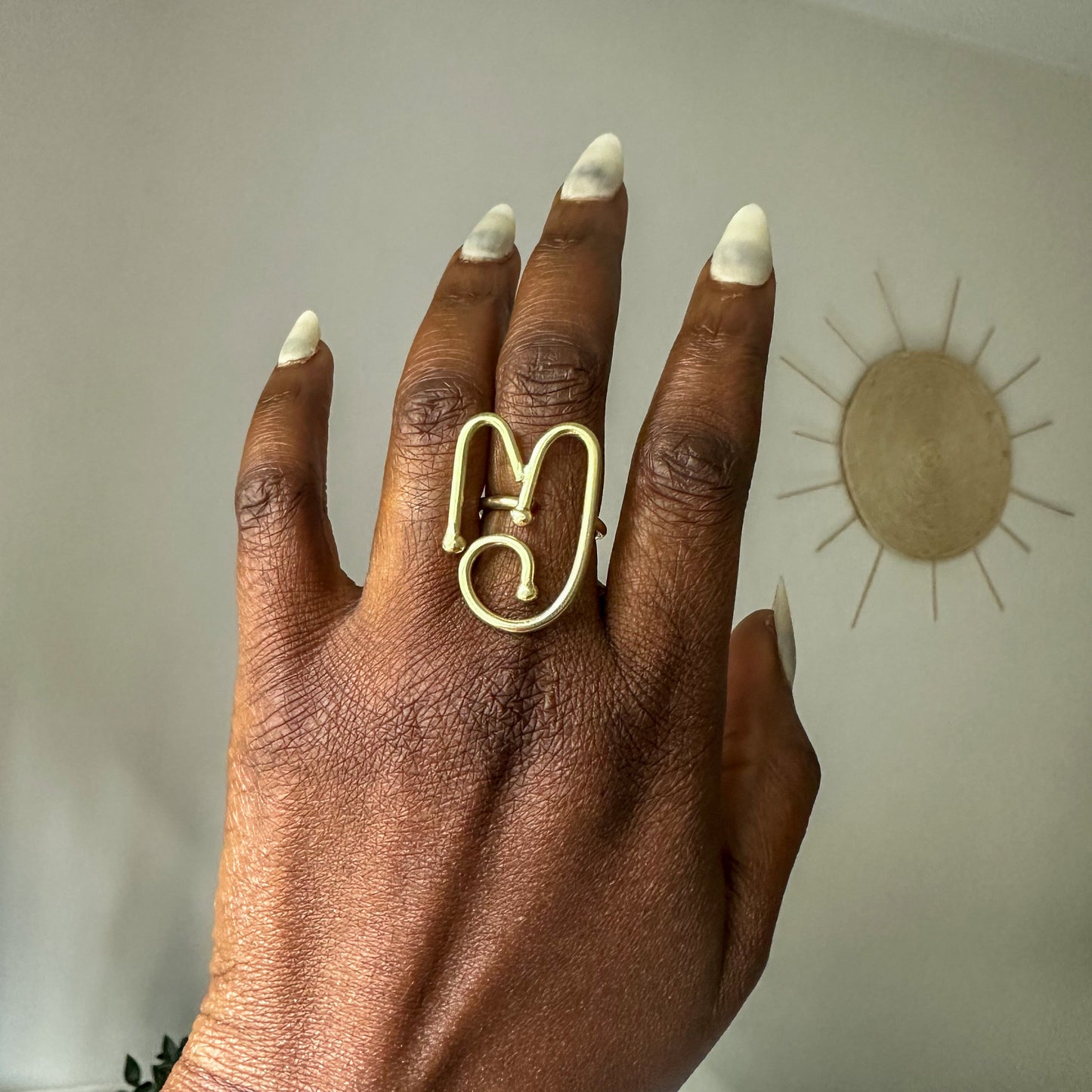 Bague Ethnique en Bronze MG