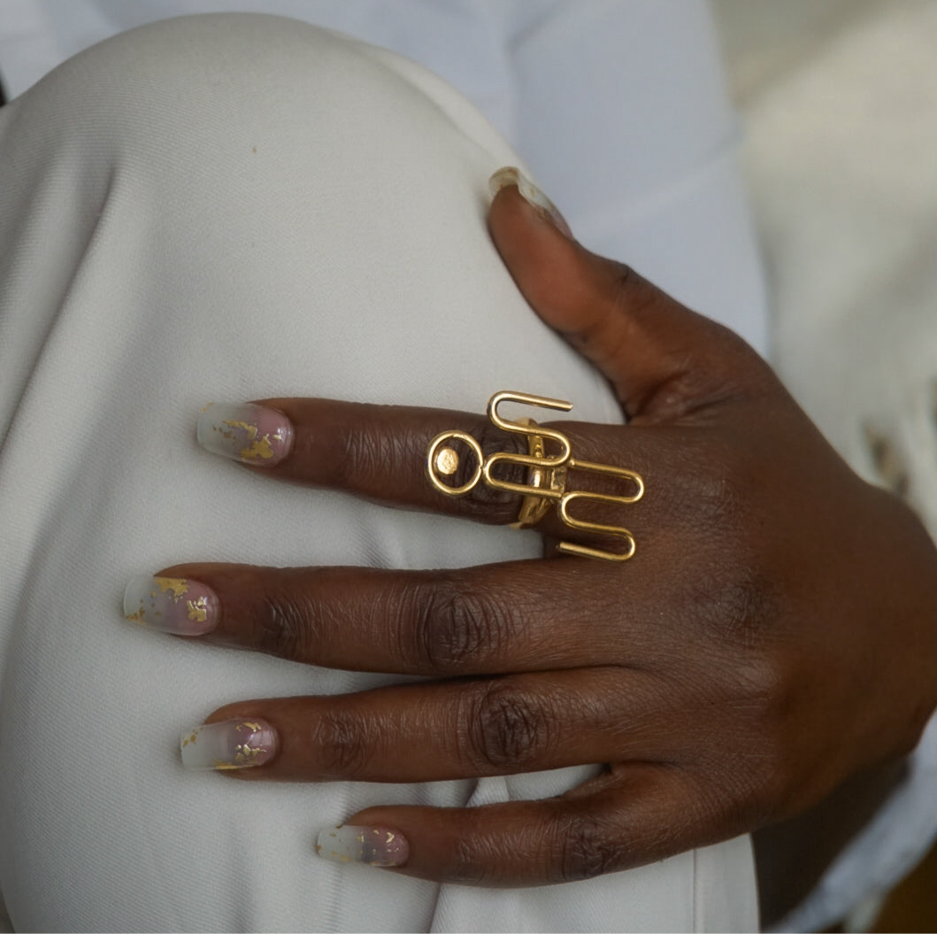 Bague N – Nom ajustable
