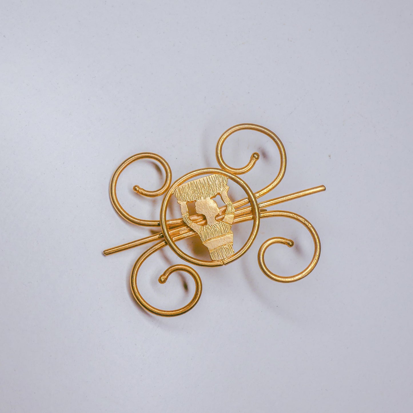 Broche Ethnique en Bronze