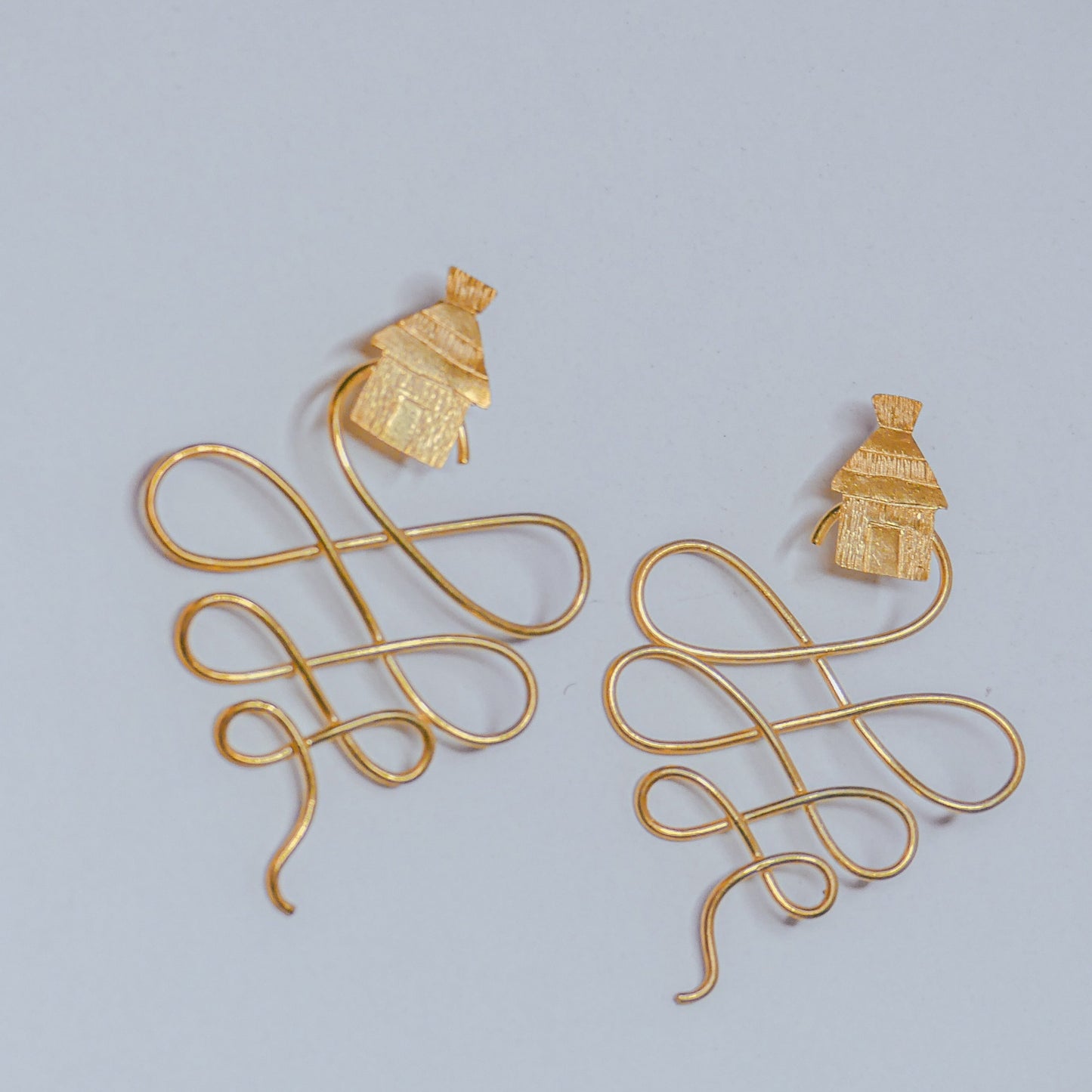 Boucles d'oreille en Bronze Dibor
