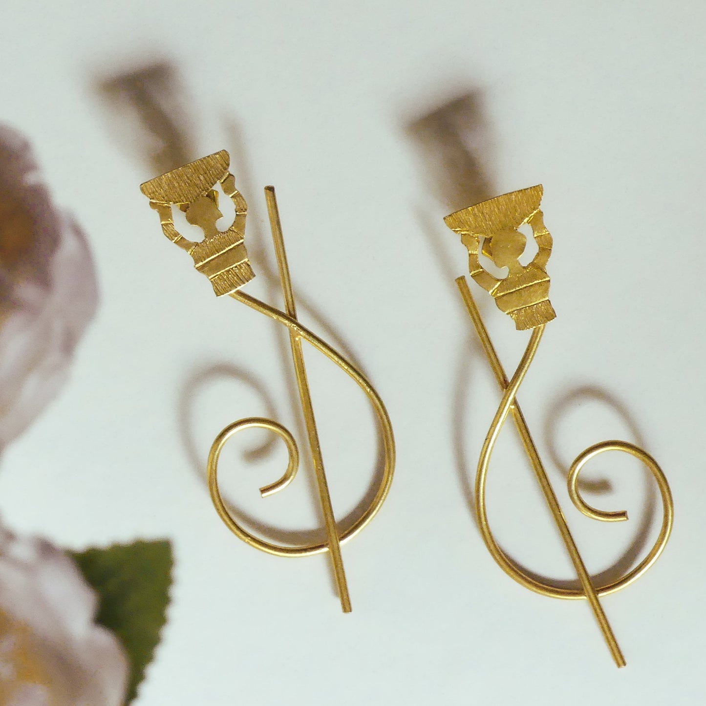 Boucles d'oreille en Bronze Ndeucké