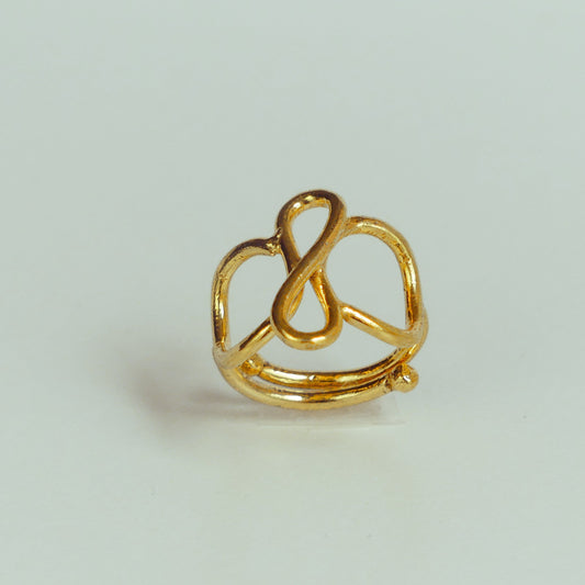 Mini Bague en bronze GG