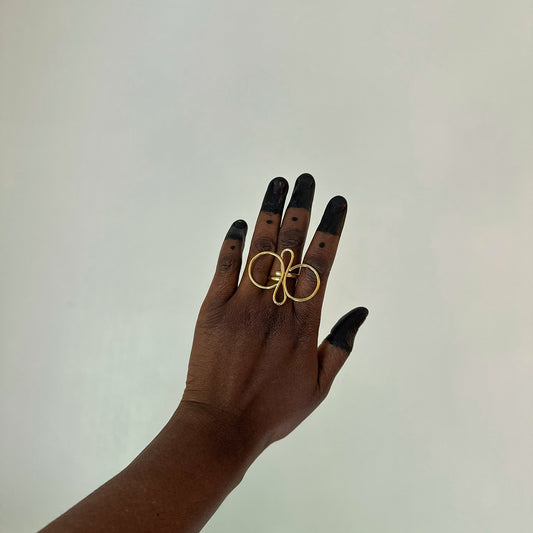 Bague en bronze GG Horizontal