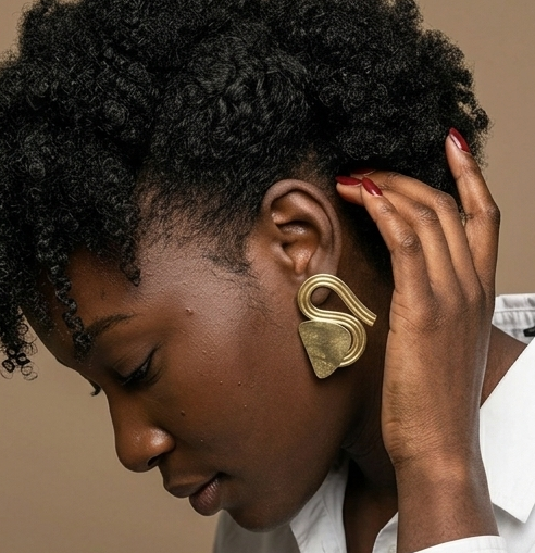 Boucle d'oreille en Bronze Milie