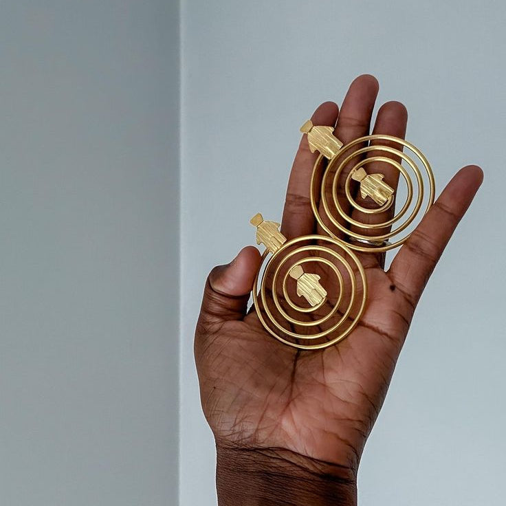 Boucles d'oreille en Bronze Loti