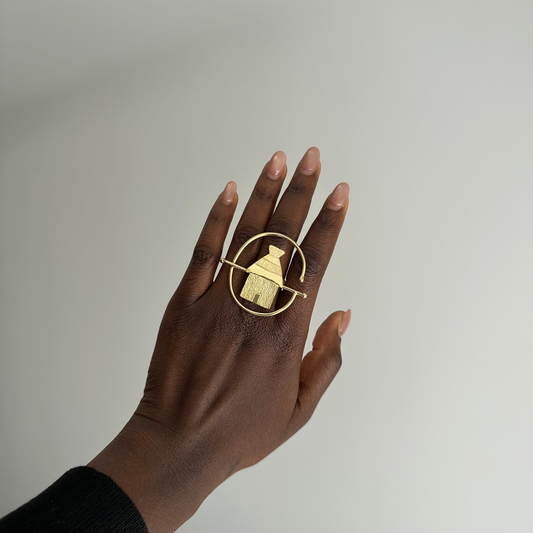 Bague Ethnique en Bronze Mossane