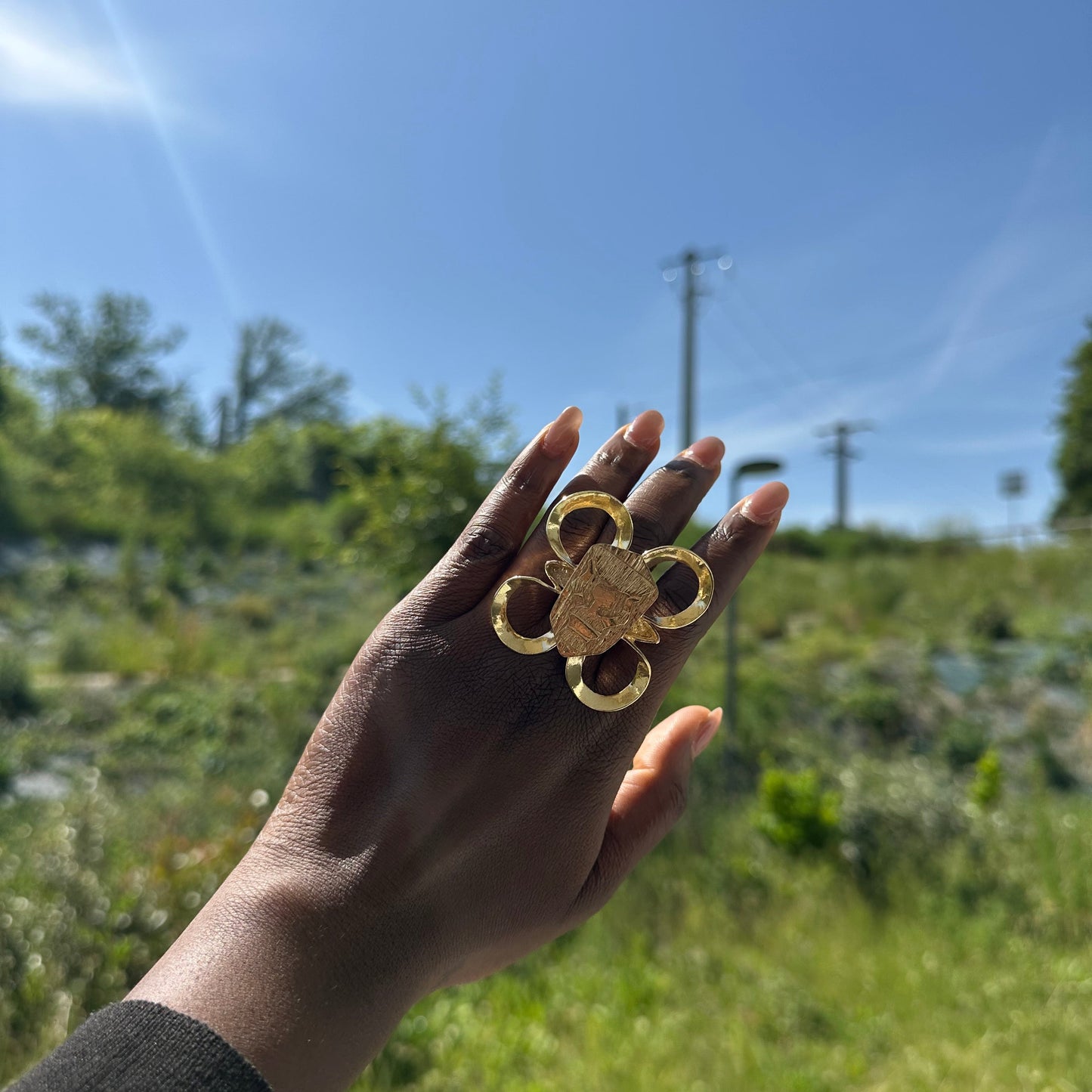 Bague Ethnique en Bronze Djameu
