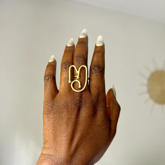 Bague Ethnique en Bronze MG