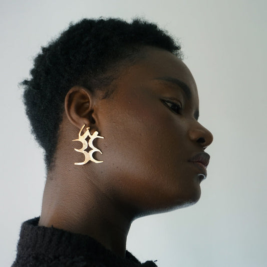 Boucles d’oreilles R – Racines