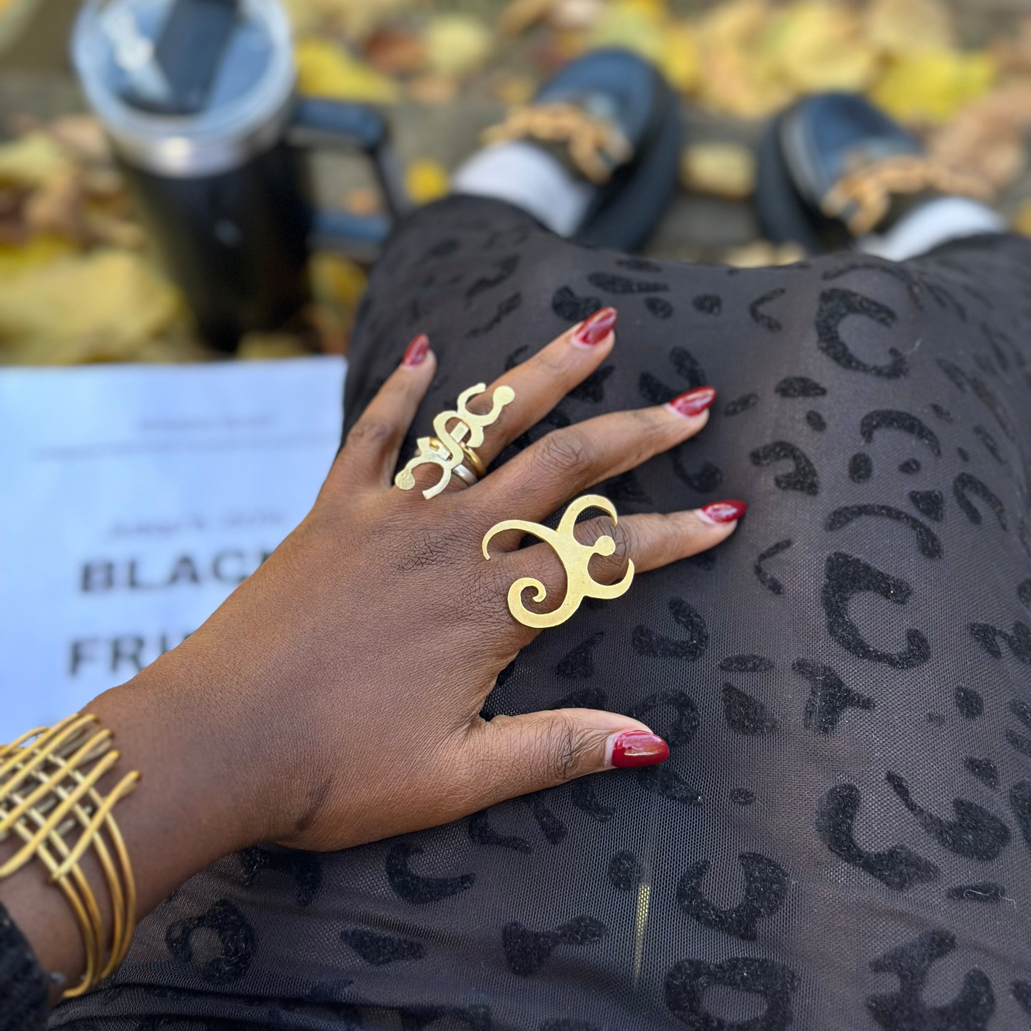 Bague en bronze CB / 30 - Grand modèle