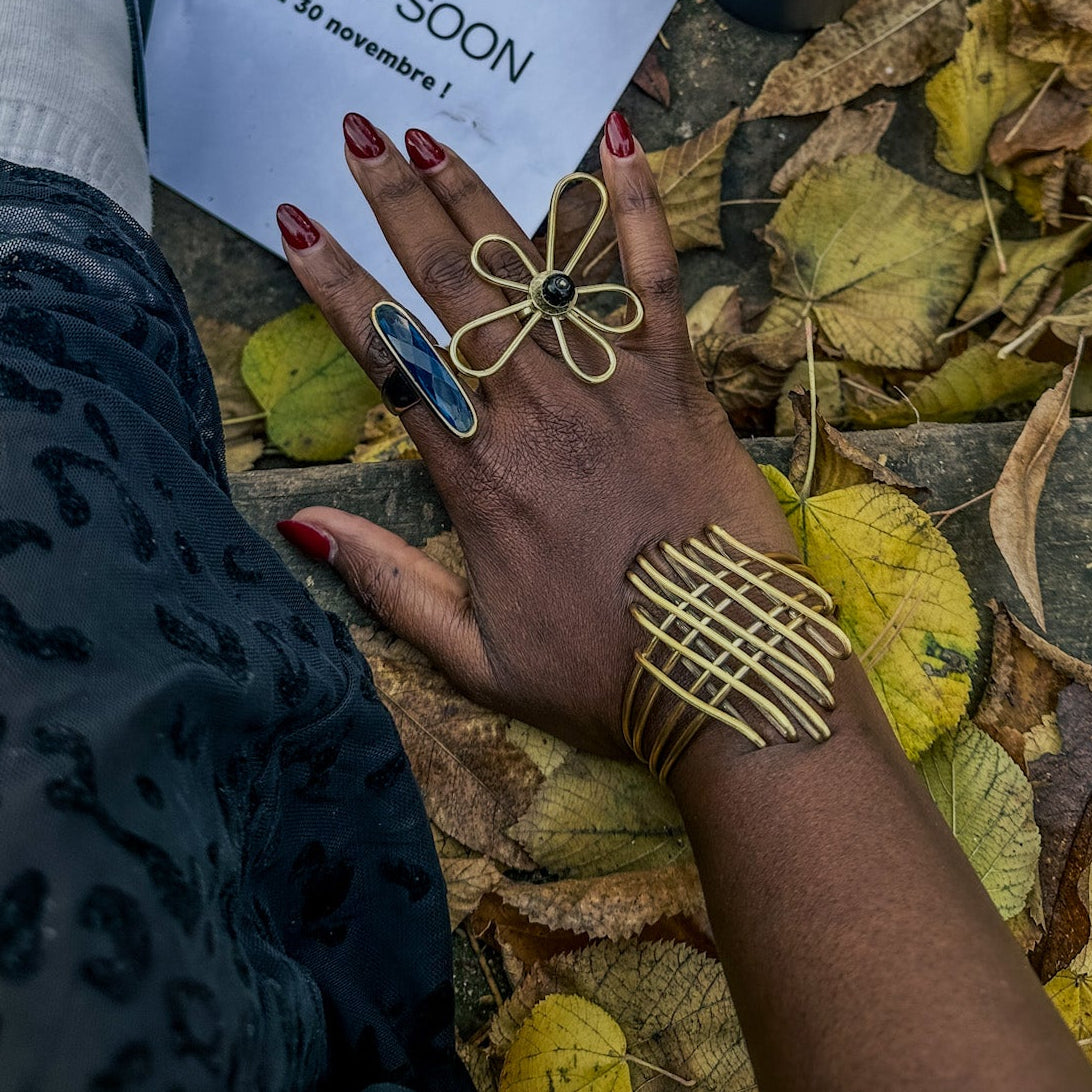 Bracelet en Bronze Zigzag