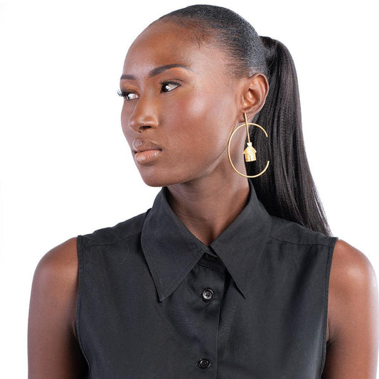 Boucles d'oreille en Bronze Ndew Case