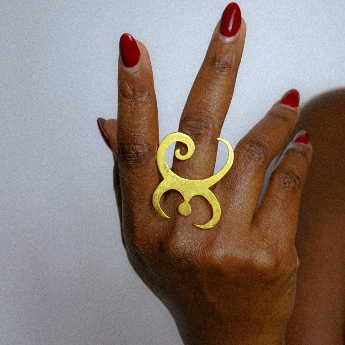 Bague en bronze CB / 30 - Grand modèle