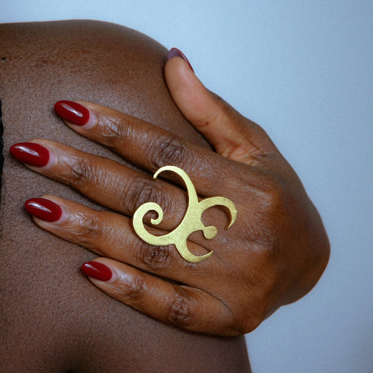 Bague en bronze CB / 30 - Grand modèle