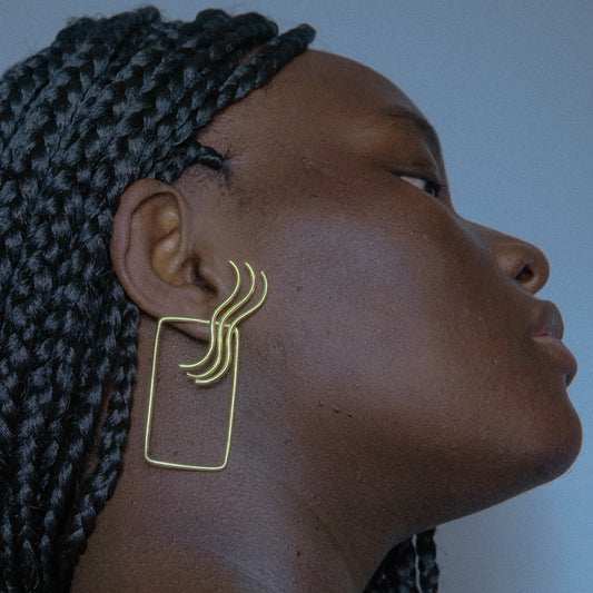 Boucle d’oreille T – Trace