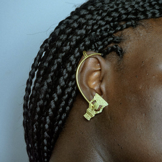Boucle d'oreille en Bronze Hawo